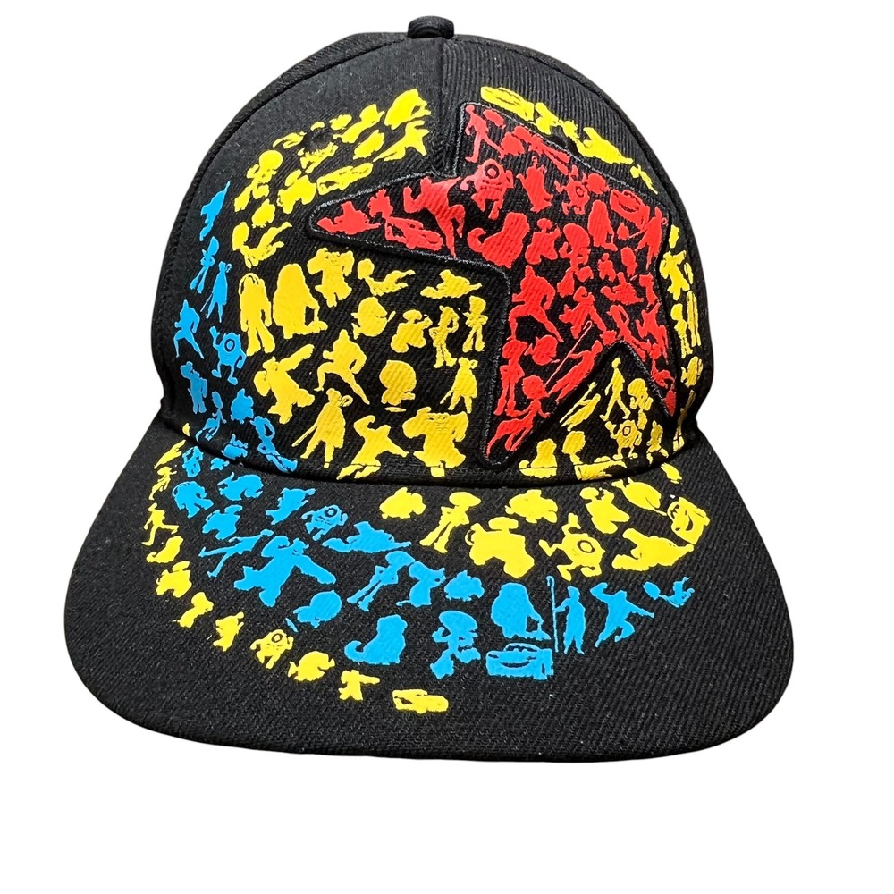 Disney Snapback Hat Mens OSFM Black 100th Anniversary Character Silhouette Star